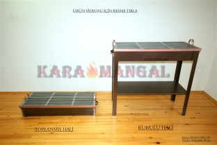 Portatif Mangal Lama Izgara 100 x 40 cm 